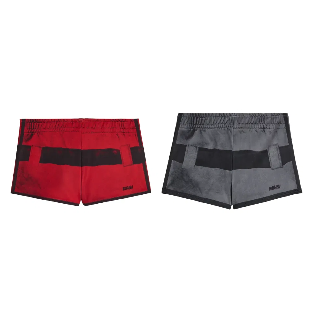 Спортивные шорты Adidas Originals X AVAVAV 2 Pack светло-алый/серый — фото 3