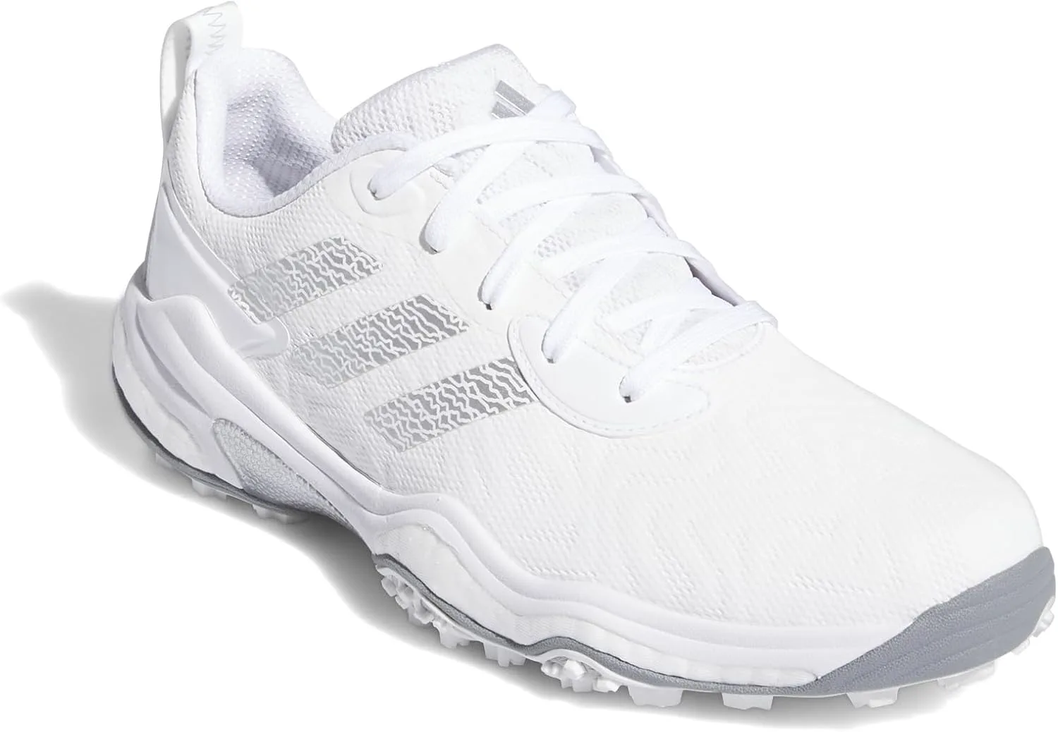Мужские гольф-кроссовки Adidas Codechaos 25 без шипов, белый/металлик/серый — фото 3