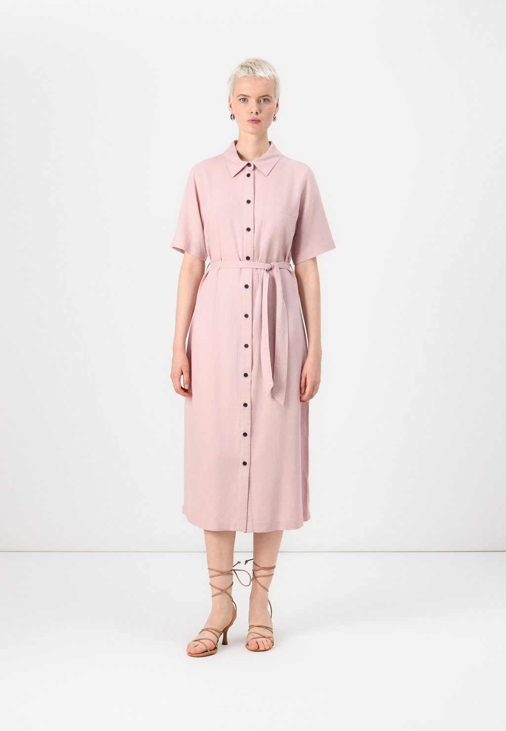 

Платье-рубашка ONLCARO BELT DRESS ONLY, светло-розовый