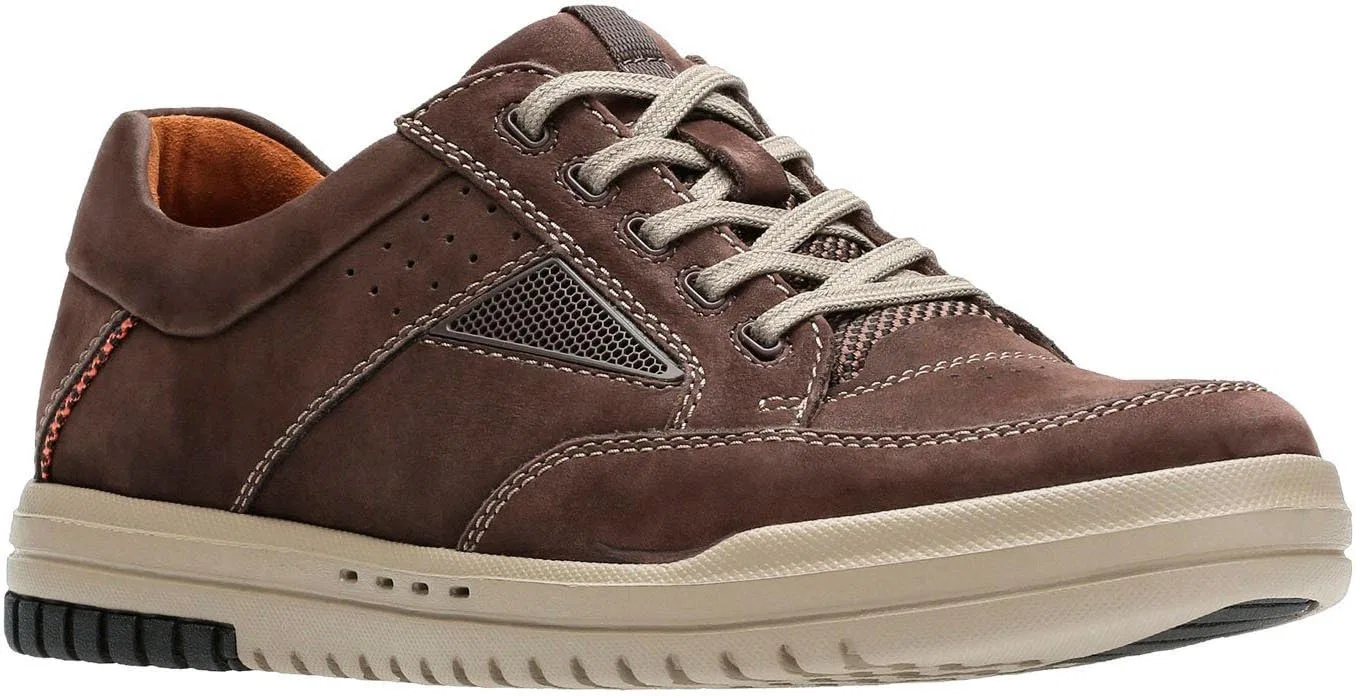 Clarks - Мужские прогулочные туфли Unrhombus -, Dark Brown Nub