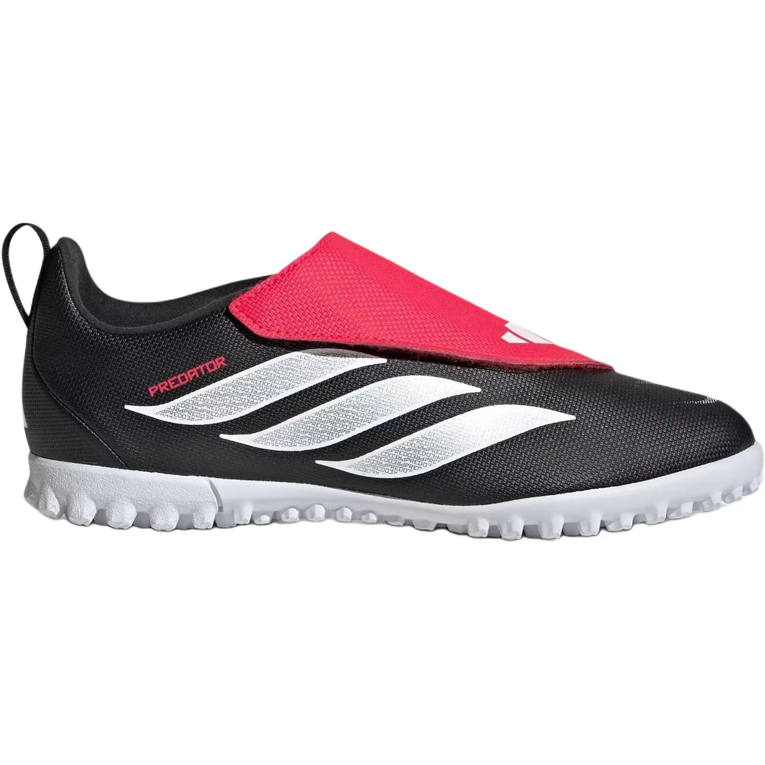 Adidas Predator CLUB Comfortable Support низкие футбольные бутсы Black Red детские — фото 3