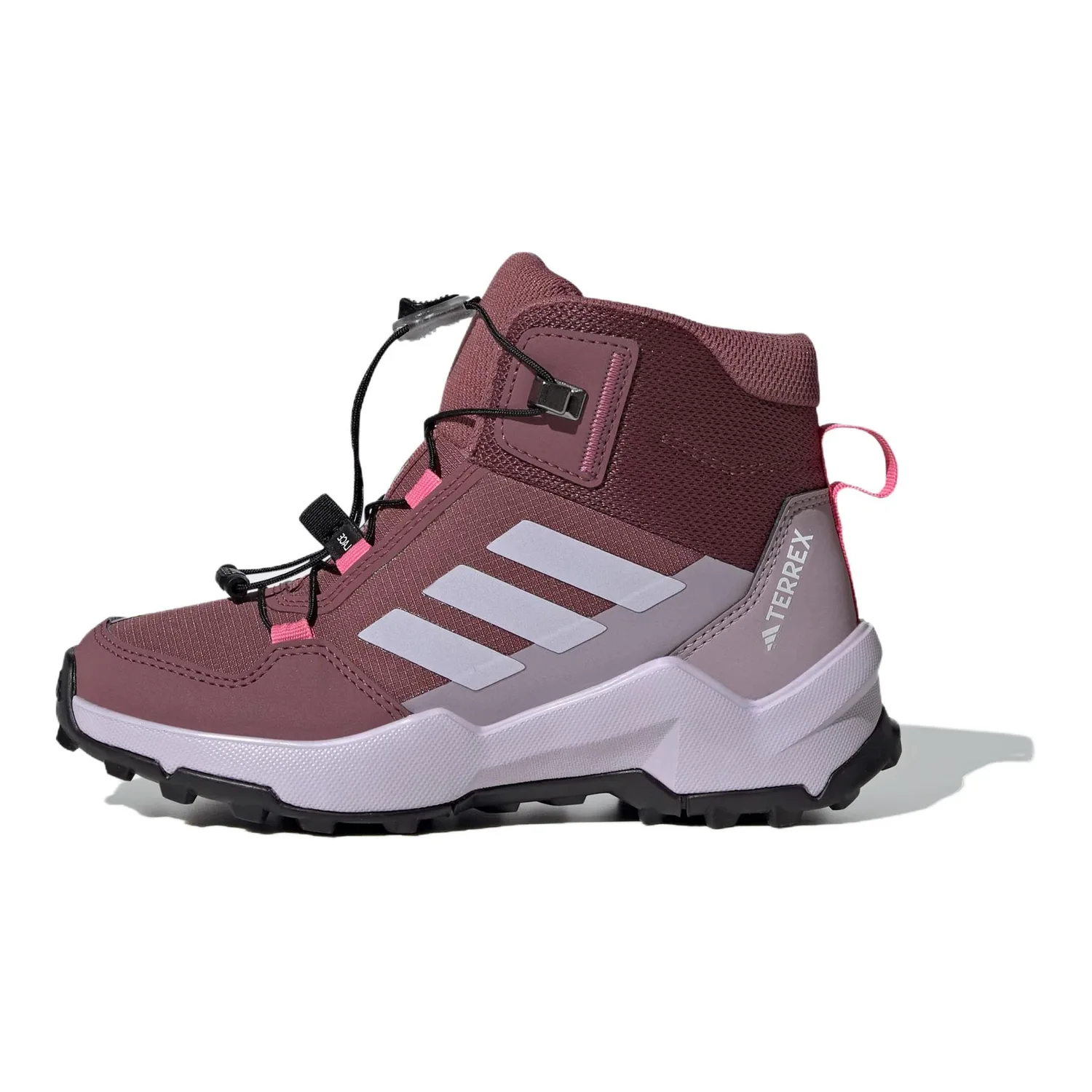 Adidas Детские кроссовки mid top для улицы, устойчивые к скольжению и истиранию, красные