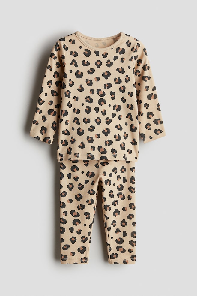 

Пижама из хлопка с принтом H&M, мультиколор