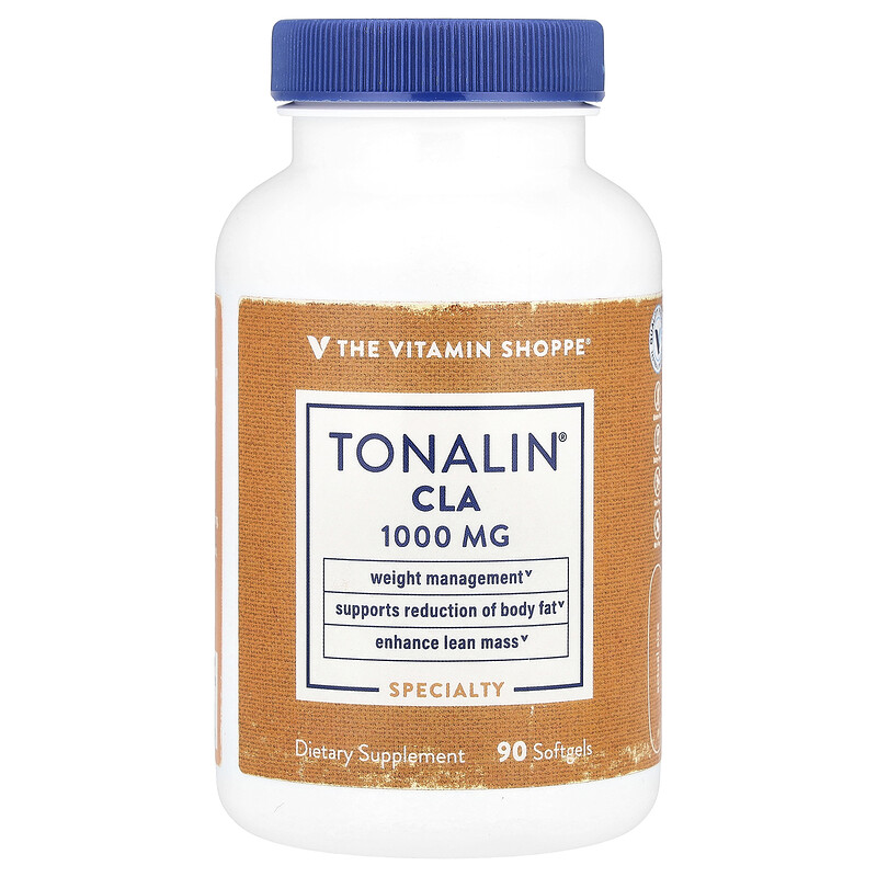 

The Vitamin Shoppe, Tonalin CLA, 1000 мг, 90 мягких таблеток