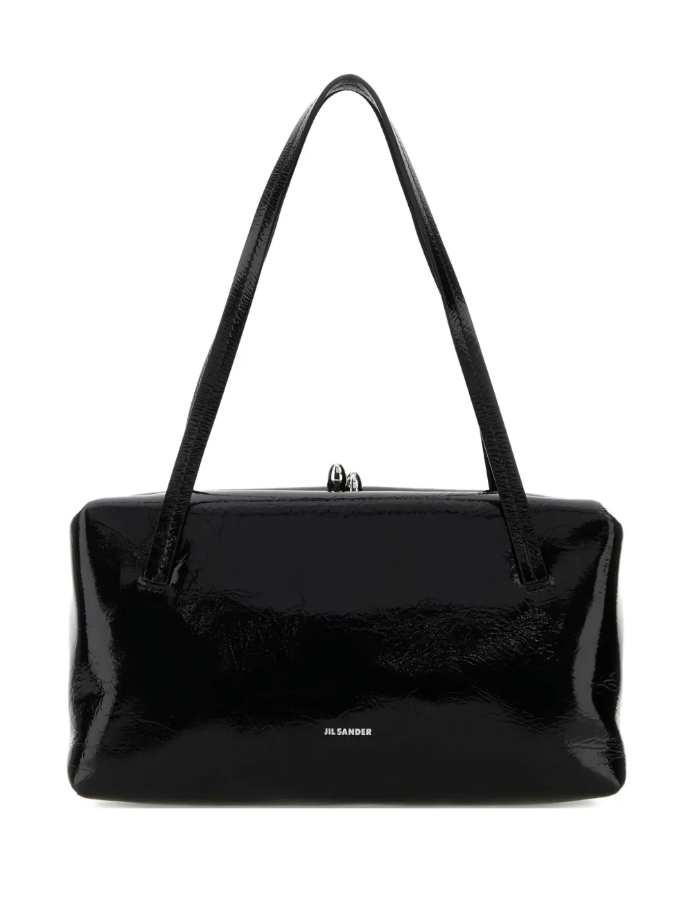 

Сумка-тоут Pillow с ручкой и отделкой цвета годжи Jil Sander, черный