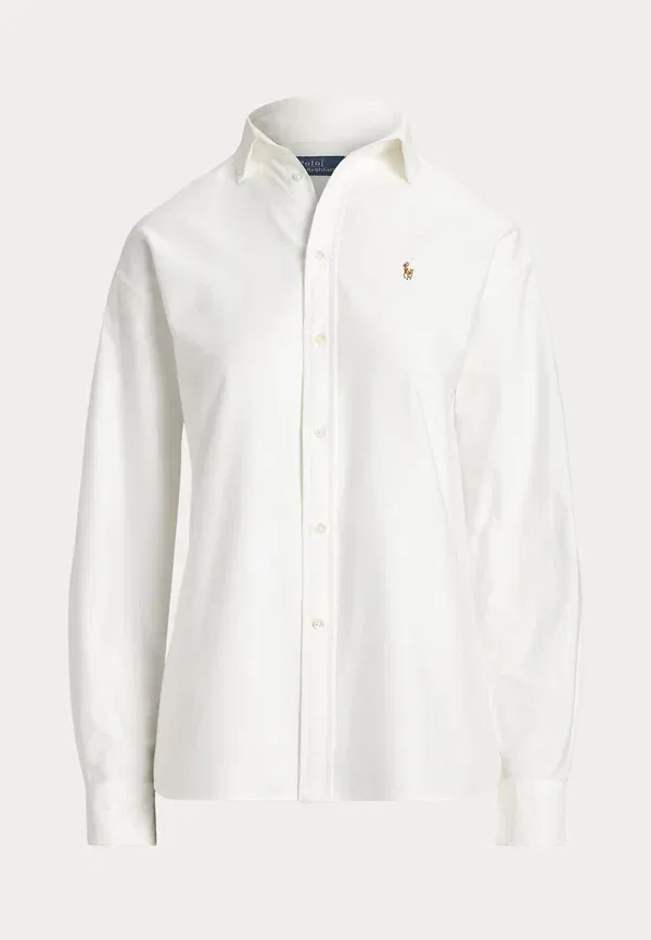 Рубашка оксфорд свободного кроя Polo Ralph Lauren, белый — фото 4