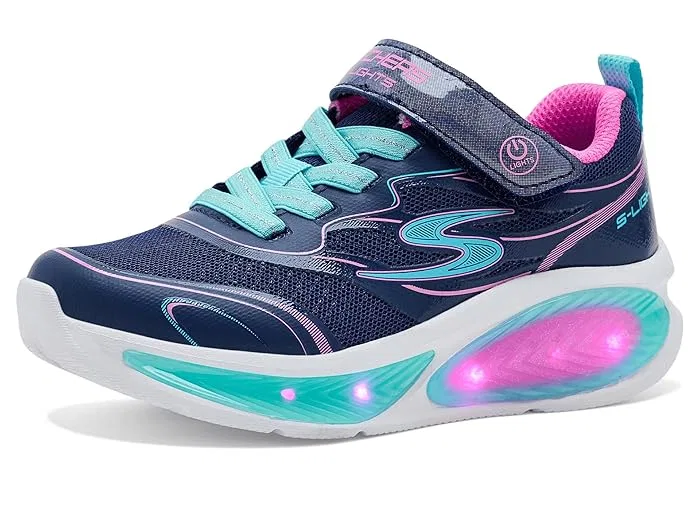 Кроссовки с подсветкой Cosmic Glow 2.0 SKECHERS KIDS, Navy/Multi