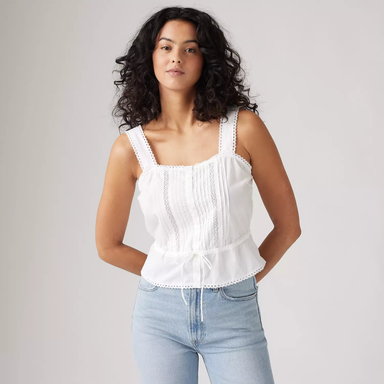 

Блузка Бриннли Levi's, цвет Bright White