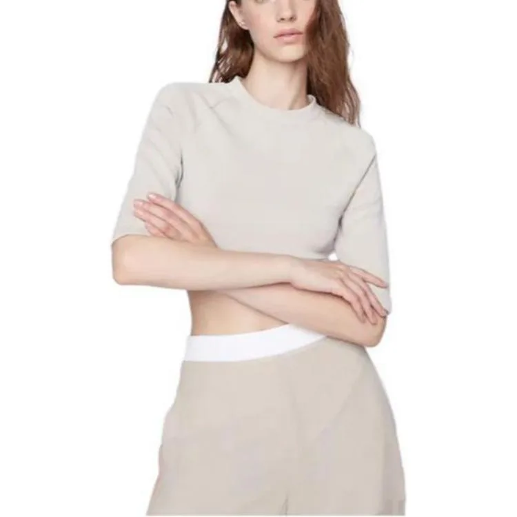 Кроп-топ Women's Light Umber Moderate EMPORIO ARMANI, светло-umber — фото 4