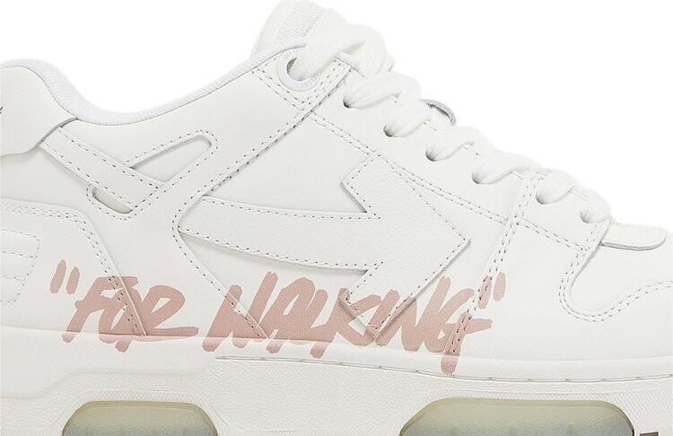 Кроссовки Off-White Wmns Out of Office 'For Walking - White Pink' 2023, белый — фото 2