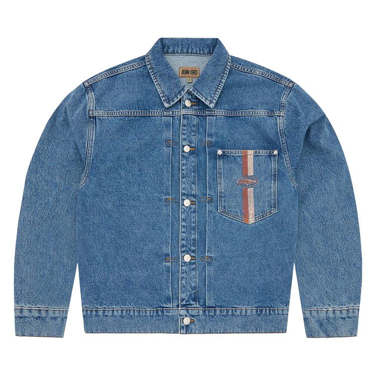 

Куртка Corteiz Dual Stripe Denim Trucker 'Midwash'