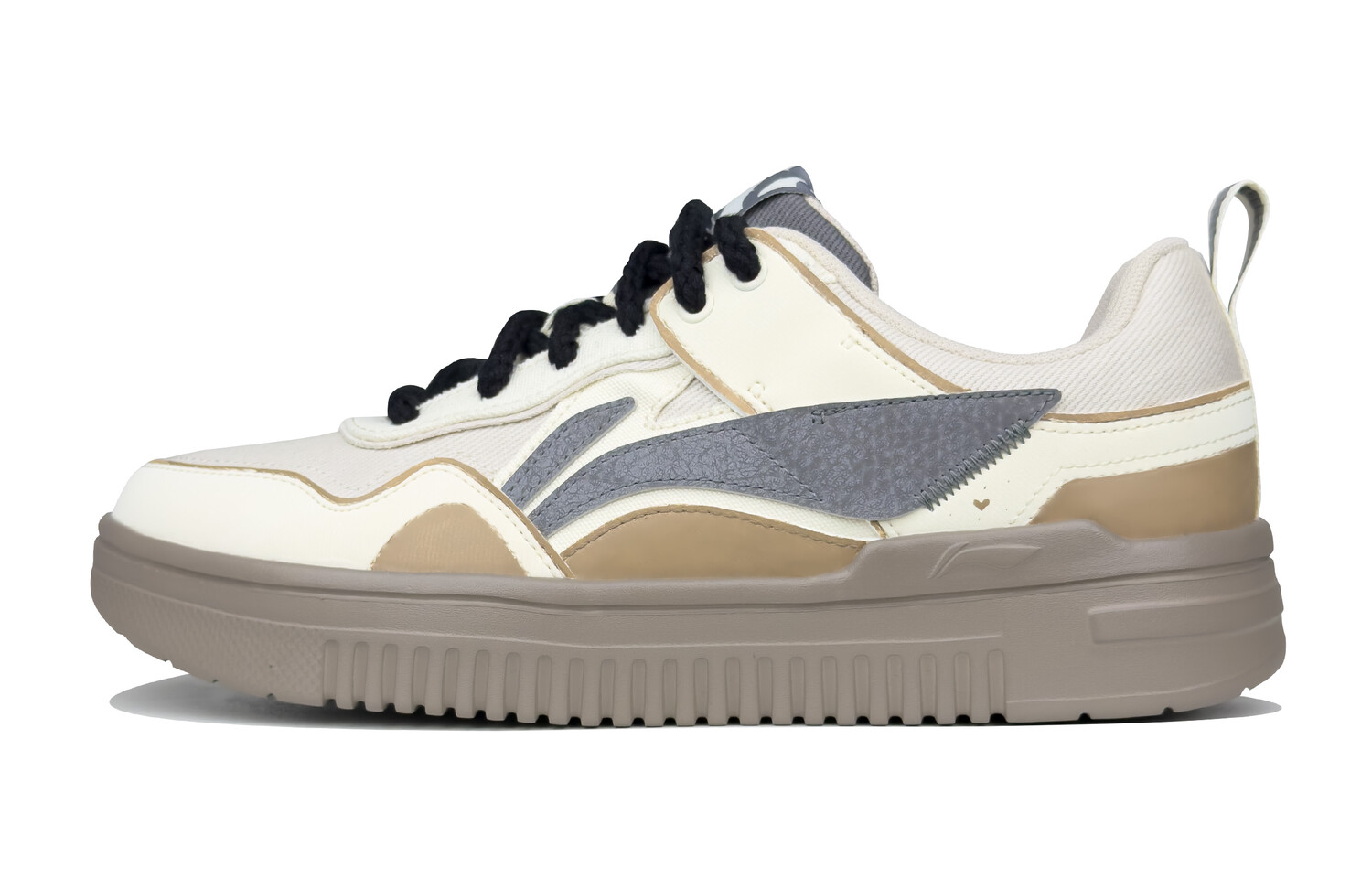 

Кроссовки LINING Qingyun Skateboarding Shoes Men Low-top Khaki/white, хаки