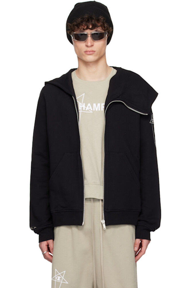 

Черная толстовка с капюшоном Champion Edition Mountain Rick Owens