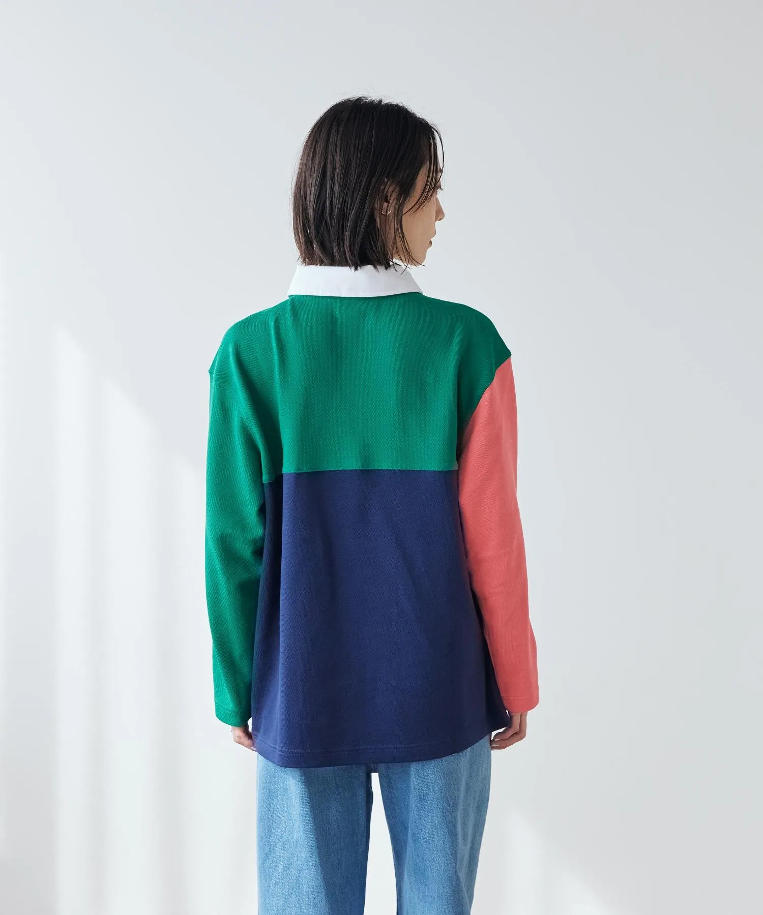 Женская поло-рубашка Nike Sportswear Oversized с длинными рукавами IF0358-365 Malachite — фото 4