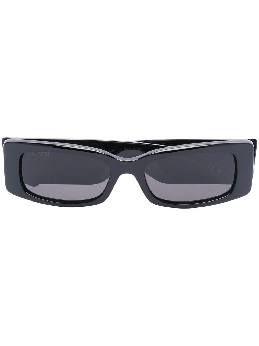 

Солнцезащитные очки в прямоугольной оправе Balenciaga Eyewear, черный