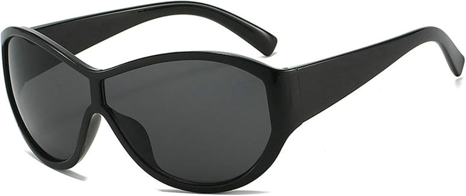 

Винтажные солнцезащитные очки-пилот большого размера с обтекаемой формой для мужчин и женщин, модные солнцезащитные очки в стиле Y2K, овальные солнцезащитные очки-маска helena, C1