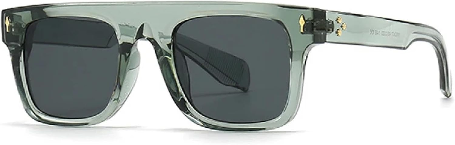 

Мужские солнцезащитные очки Retro Rivets в стиле панк с градиентным переходом цвета и защитой от УФ-излучения UV400. Женские солнцезащитные очки Retro Rivets TVTBBVV, Green Grey