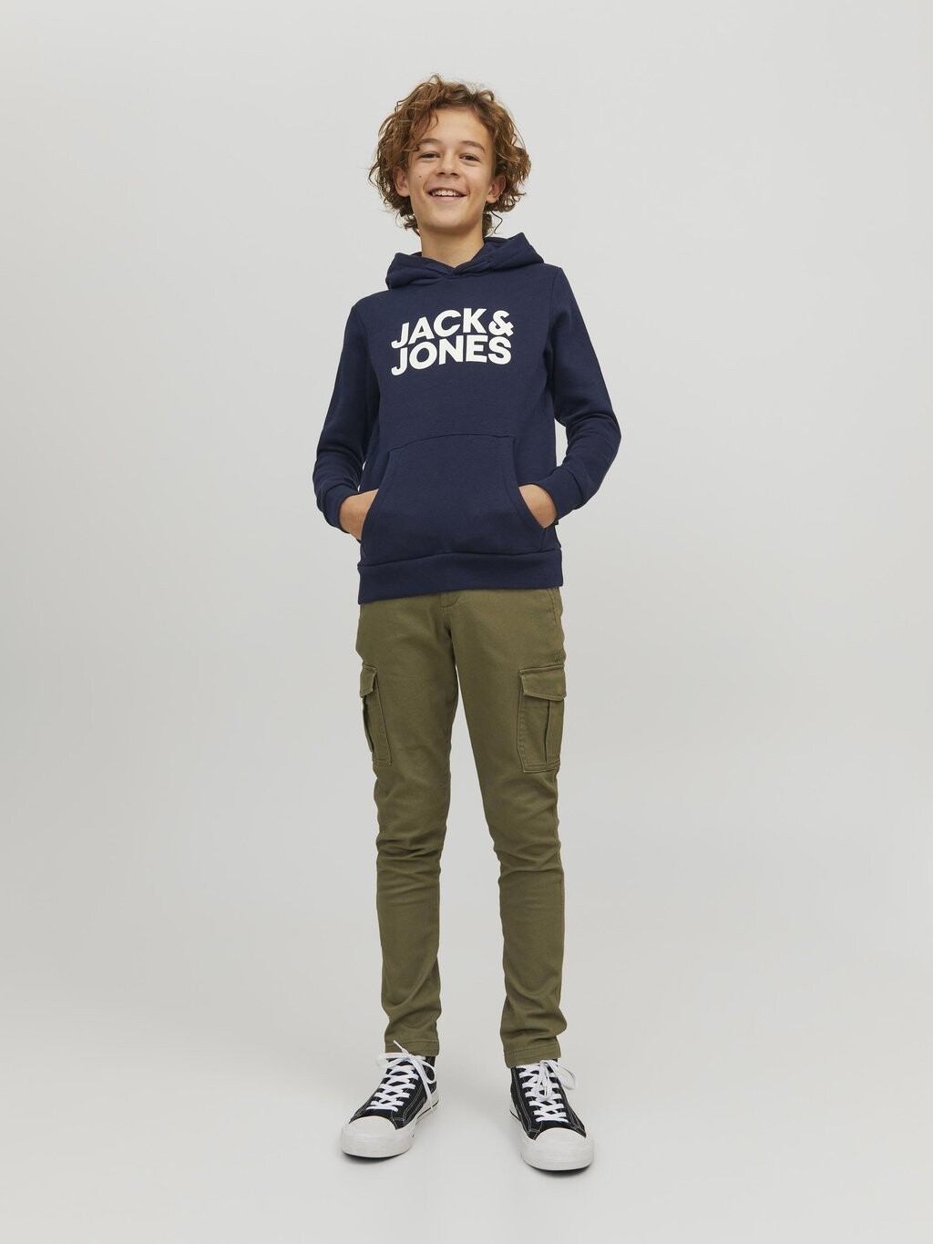 

Толстовка CORP LOGO HOOD 2 PACK Jack & Jones Junior, цвет black/navy
