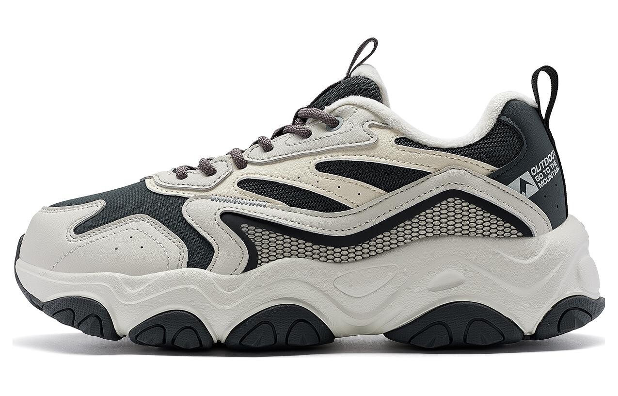 

Кроссовки XTEP Chunky Sneakers Men Low-top Coal Black/light Fog Khaki, черный