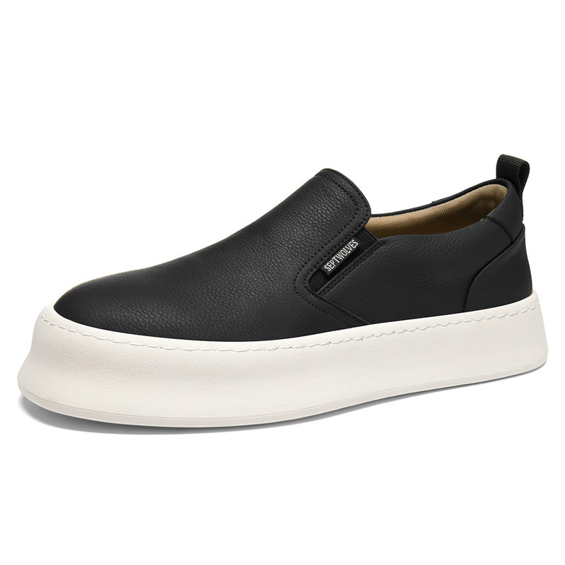 

Мужская повседневная обувь с низким верхом SEPTWOLVES, Black (Standard Leather Shoe Size)