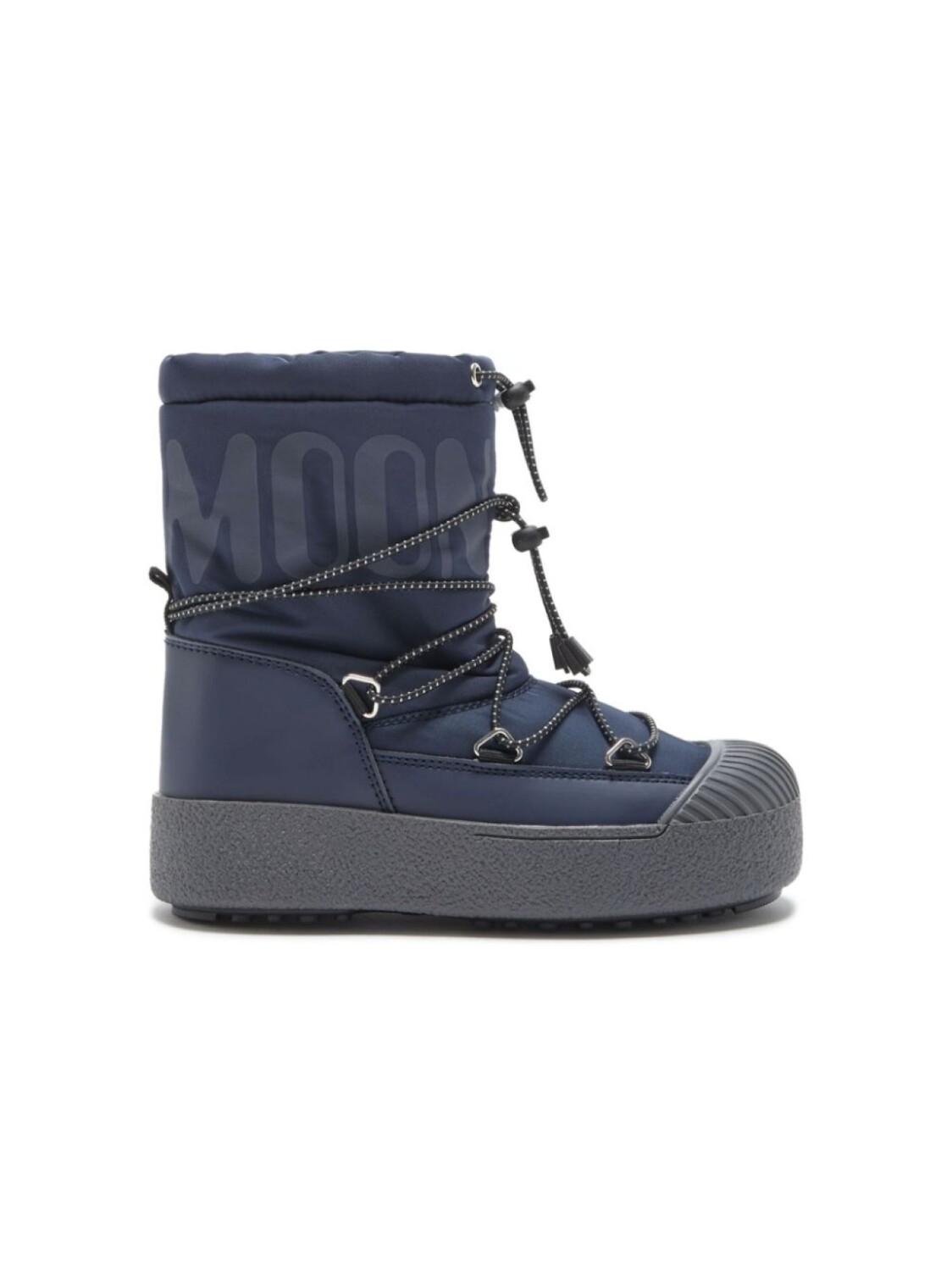 

Moon Boot Kids сапоги со шнуровкой и логотипом, синий