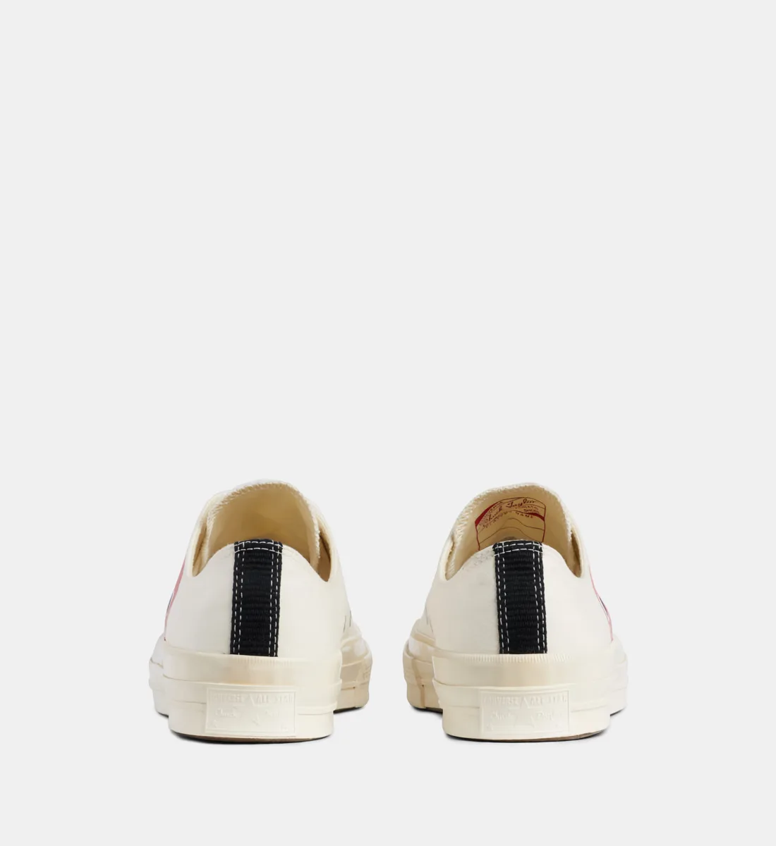 Кеды Comme des Garçons PLAY X Converse из хлопка, белый — фото 3