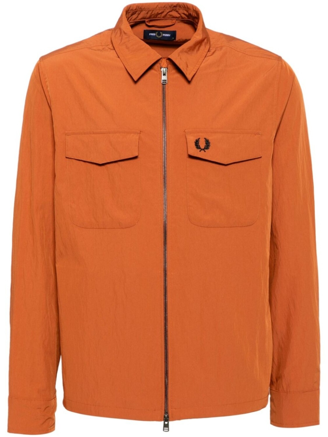 

Фактурная рубашка на молнии Fred Perry, оранжевый