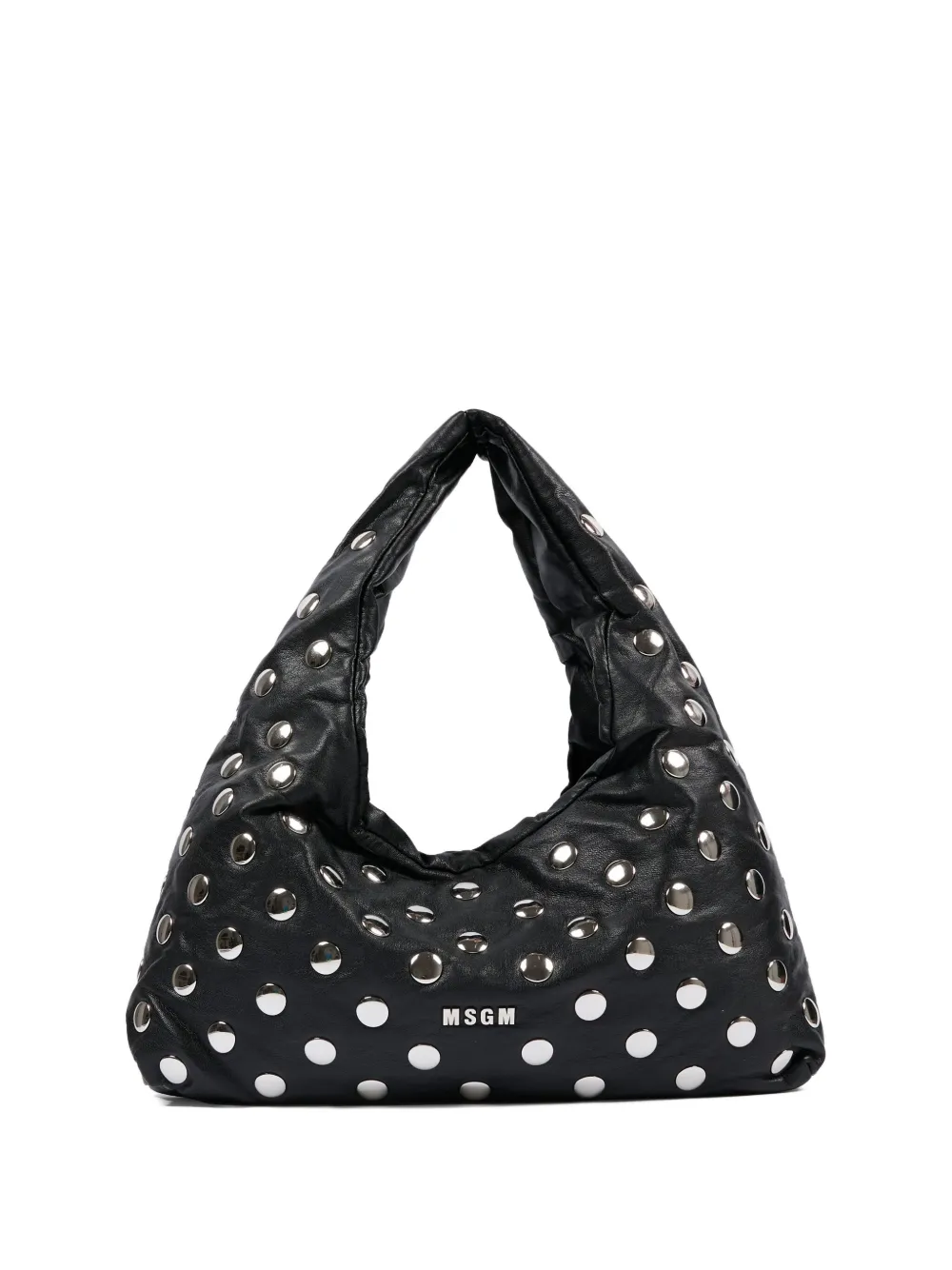 

Сумка на плечо с украшением из заклёпок Msgm Kids, черный
