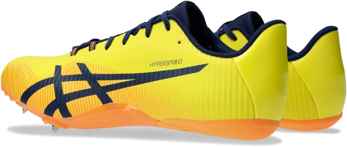Кроссовки для легкоатлетического трека Asics Hypersprint 8 унисекс, синий/желтый — фото 3