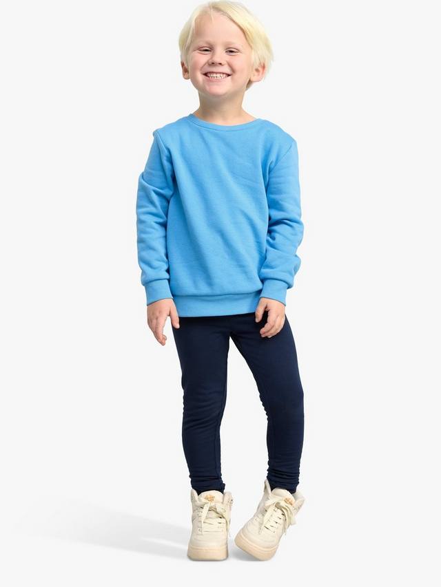 Детские легинсы из органического хлопка с начесом Lindex, Blue — фото 3