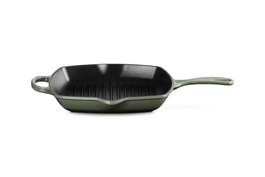 

Чугунная квадратная сковорода Le Creuset, темно-зеленый