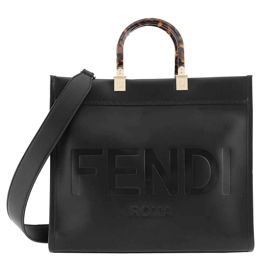 

Сумка-шопер Marc Jacobs Sunshine Medium из черной кожи FENDI