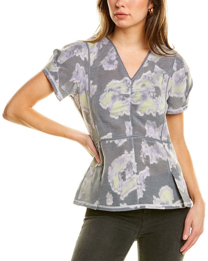

3.1 Филлип Лим Шелковый смесовый топ-купе 3.1 Phillip Lim, черный