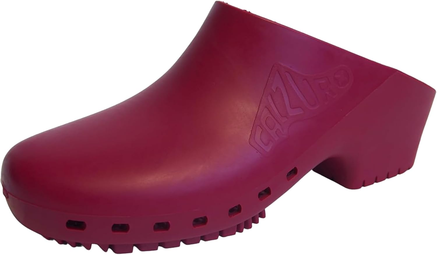

Классические сабо CALZURO без отверстий - медицинские сабо - противоскользящая обувь - автоклавируемые резиновые кухонные туфли для женщин и мужчин, бордовый