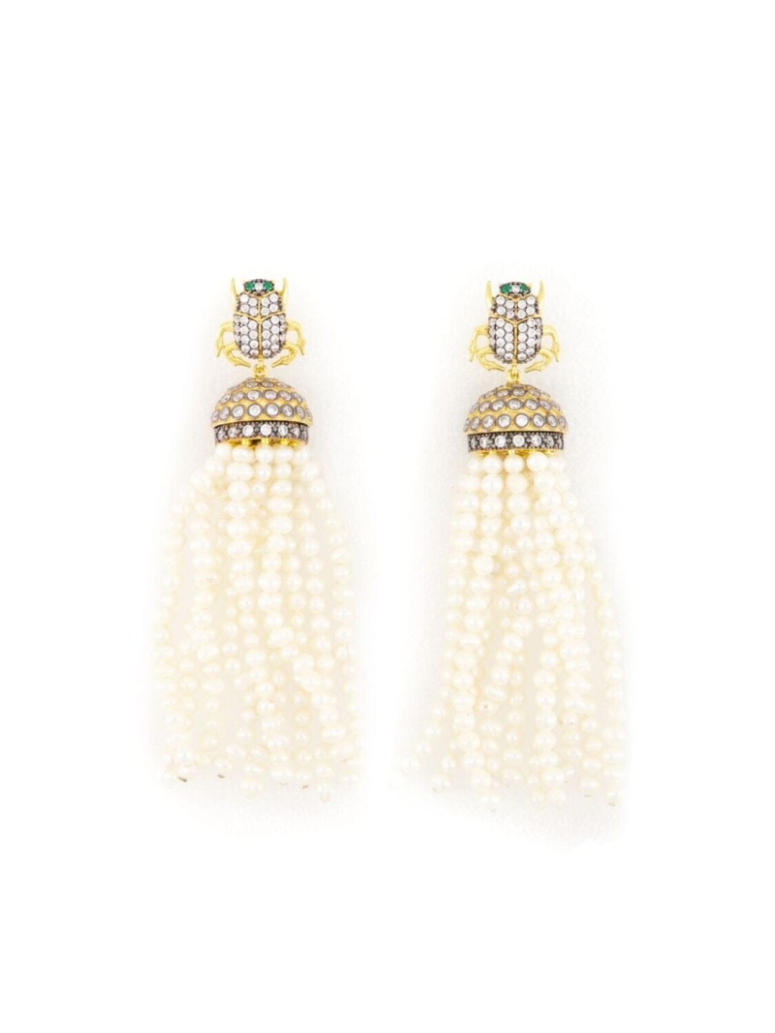 

Серьги Scarab Jaipur Begüm Khan, белый
