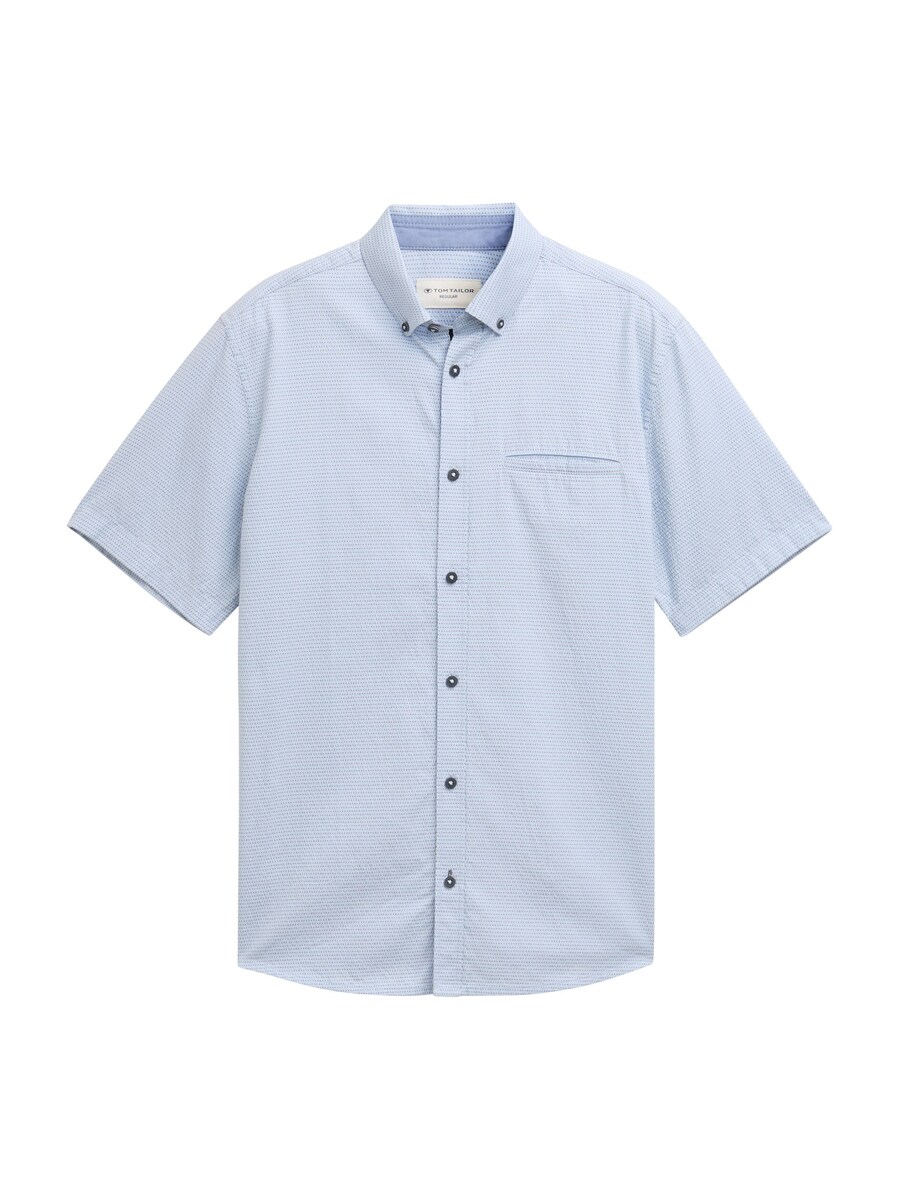 

Рубашка на пуговицах классического кроя TOM TAILOR, цвет Navy/Pastel blue