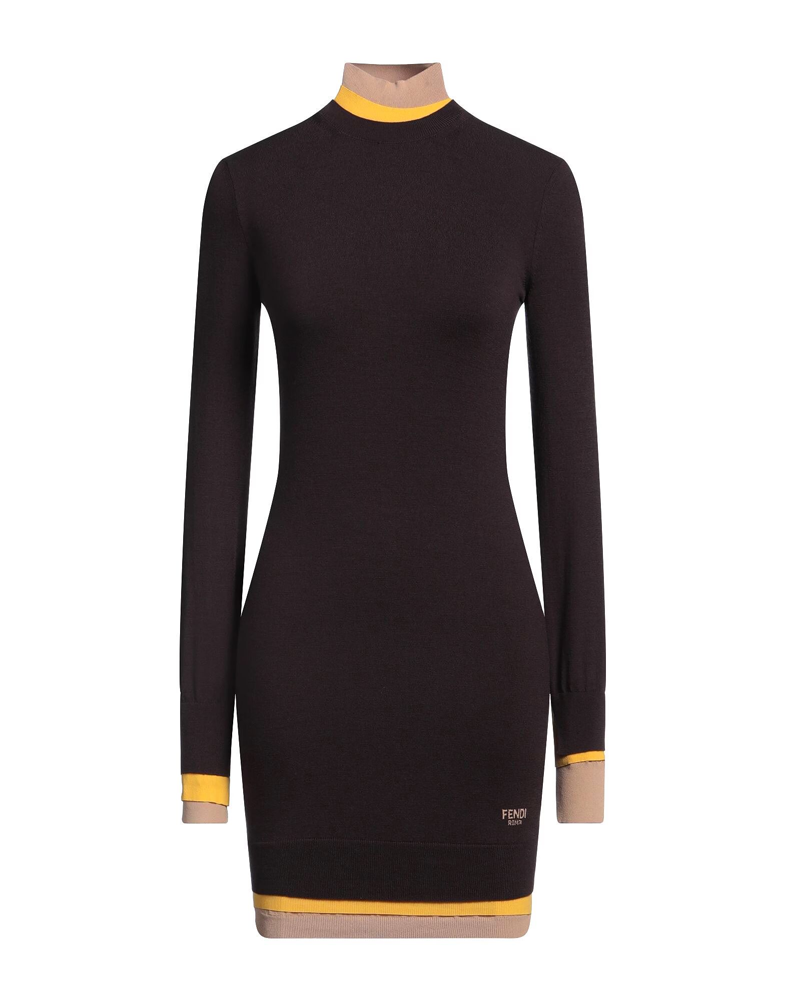 

Мини-платье Fendi, шоколадный