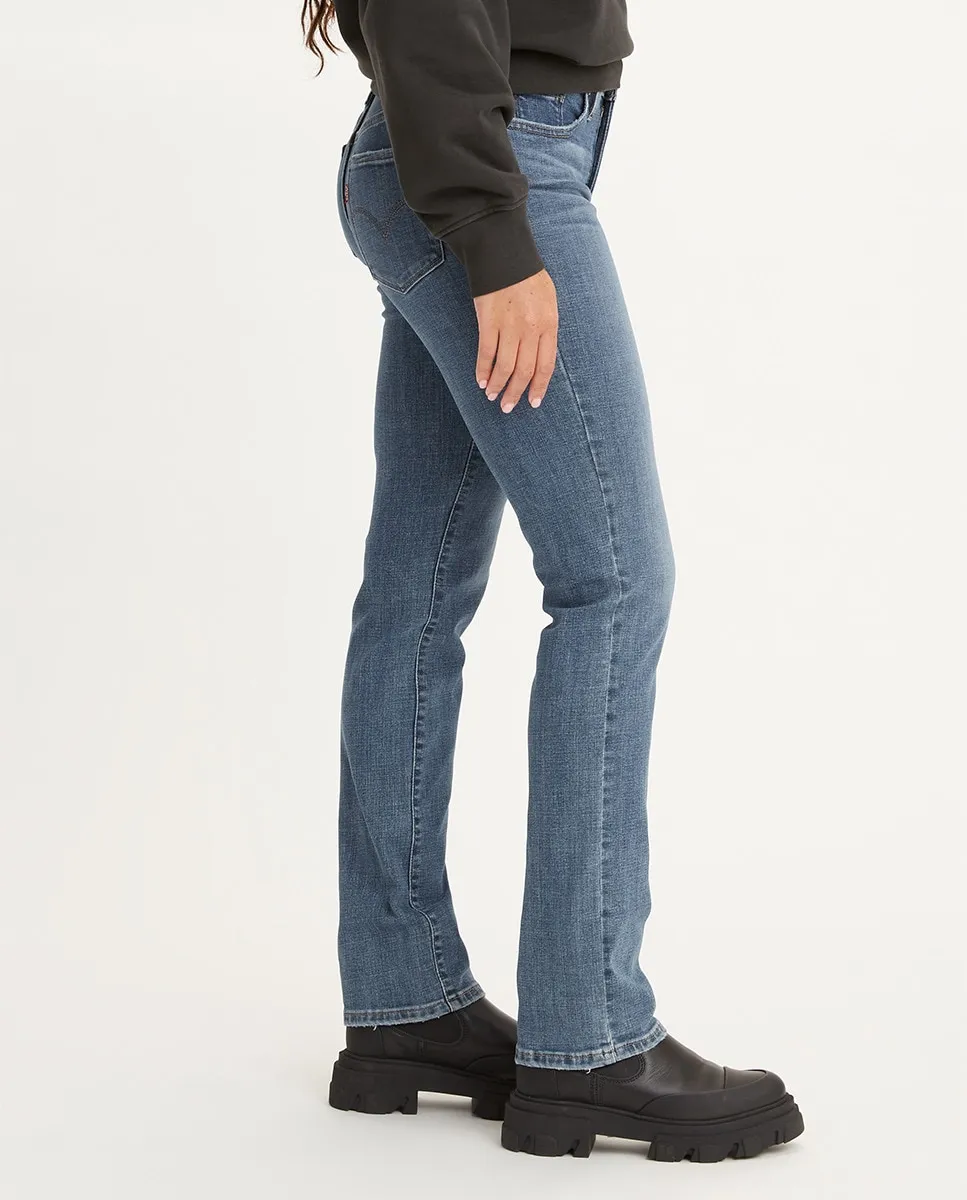 Женские моделирующие прямые джинсы 314 Levi's, синий — фото 4