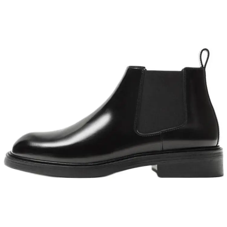 

ZARA Короткие мужские ботинки челси, черные