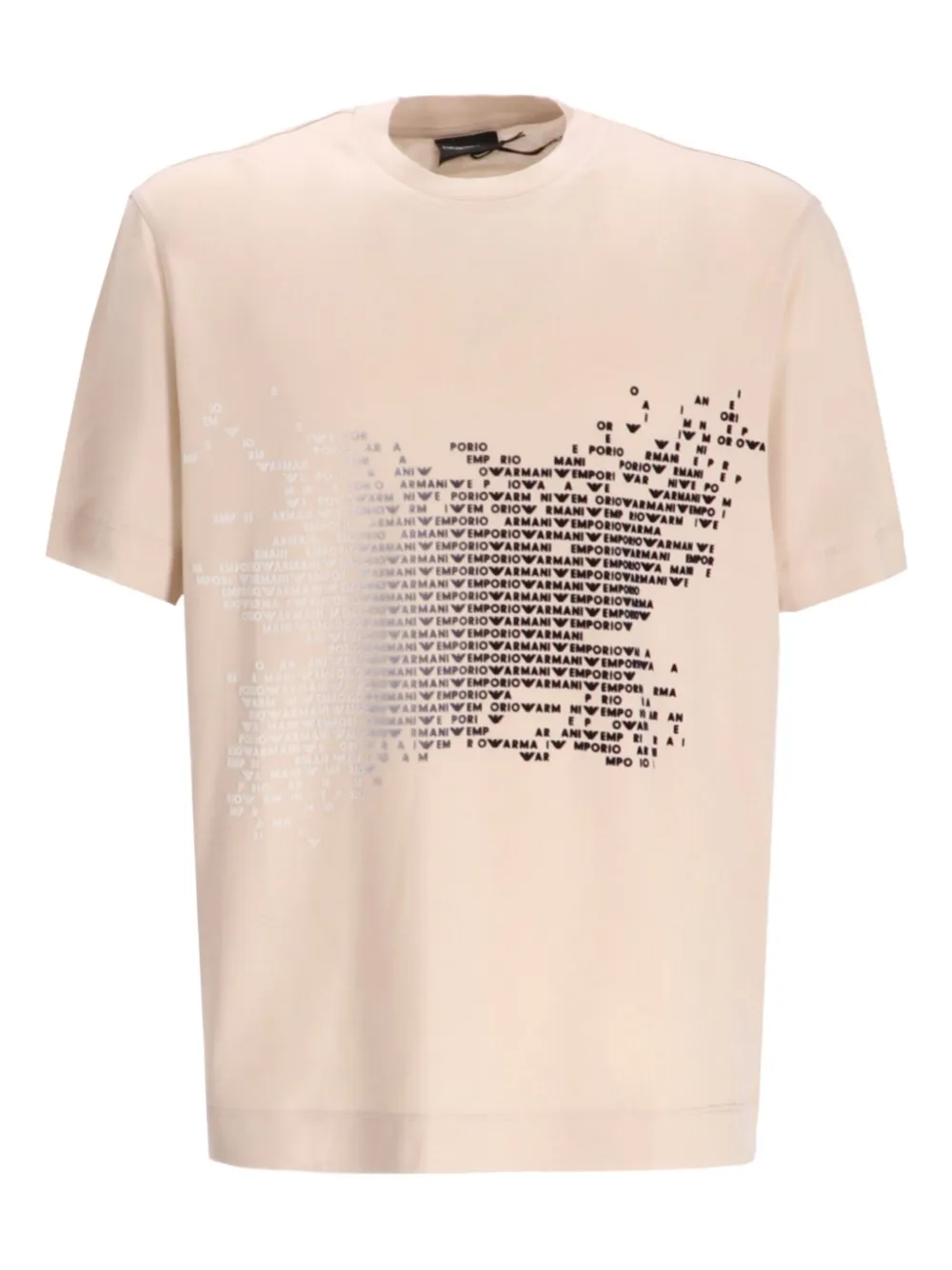 

Футболка с логотипом Emporio Armani, бежевый