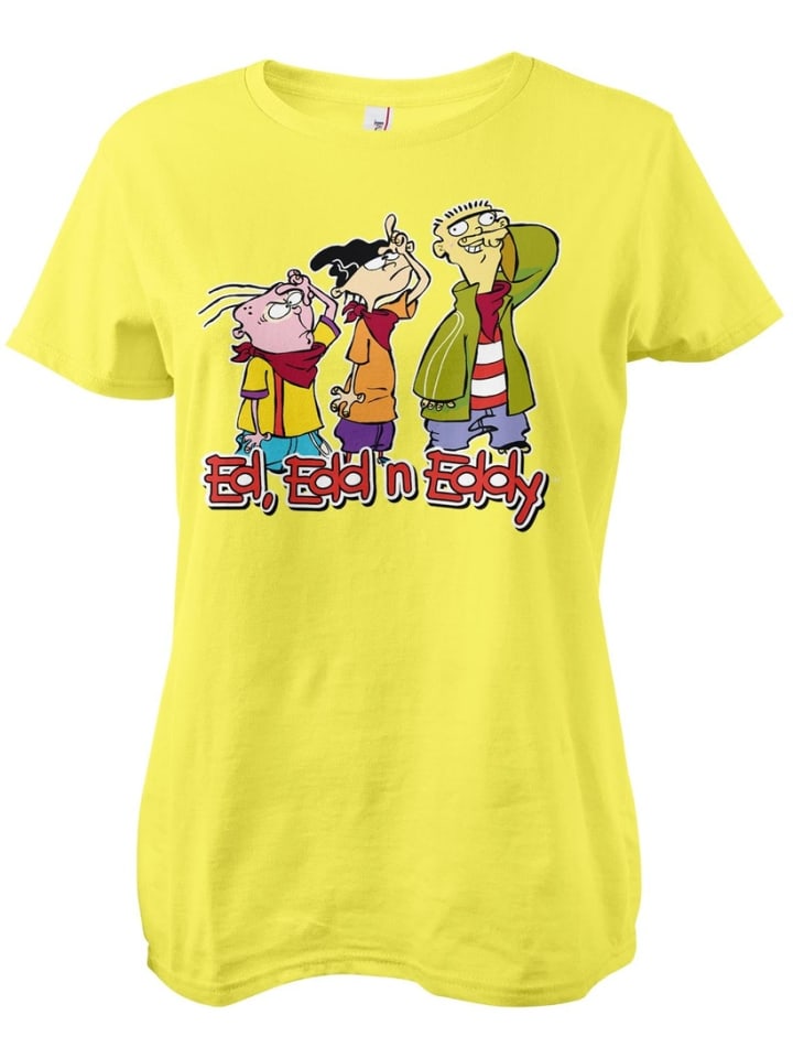 

Cartoon Network Футболка "Ed, Edd n Eddy Girly Tee" желтого цвета, Желтый, Cartoon Network Футболка "Ed, Edd n Eddy Girly Tee" желтого цвета