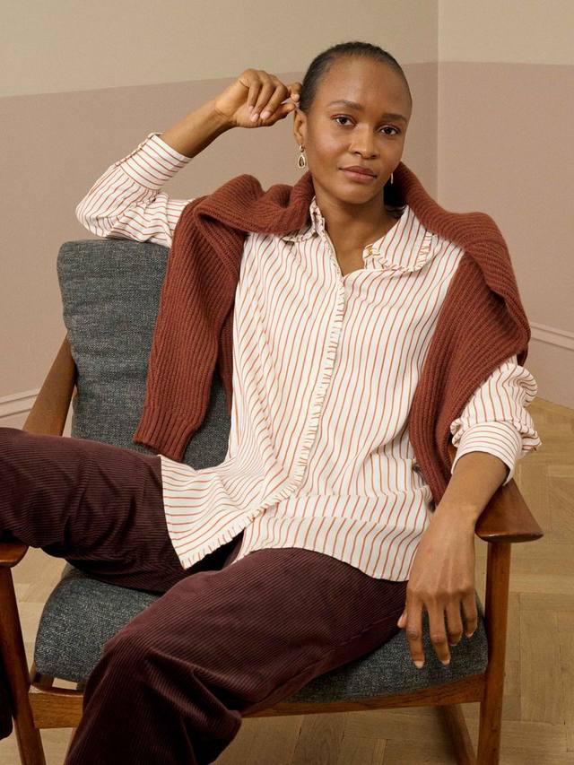 

Поло с длинными рукавами в полоску Brora