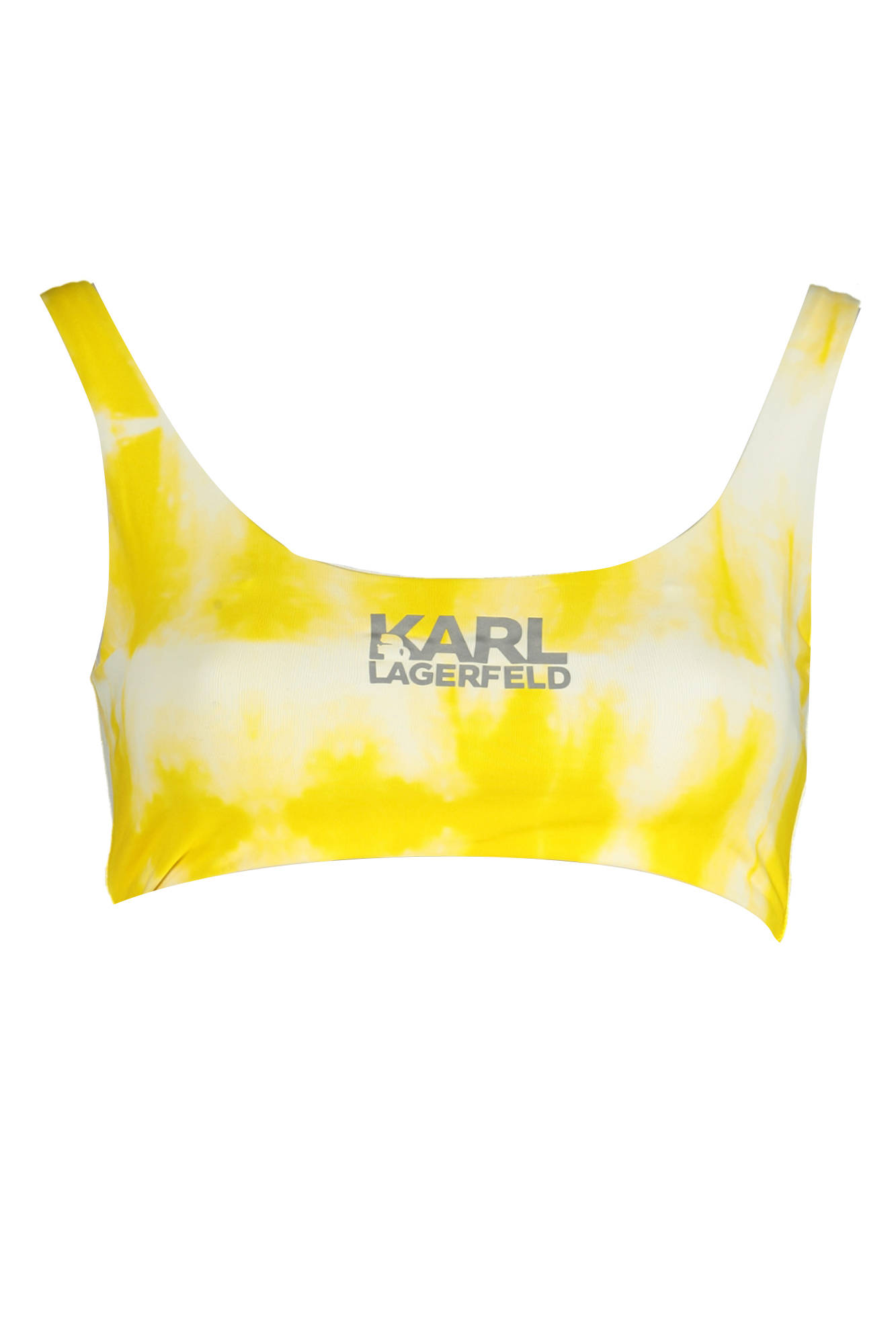 

Бра-бандо Karl Lagerfeld Beachwear с принтом и логотипом, желтый