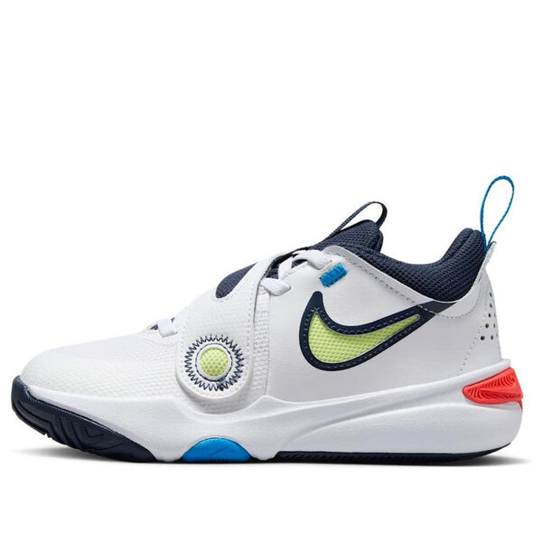 

Кроссовки team hustle d 11 'white lemon twist blue' Nike, белый