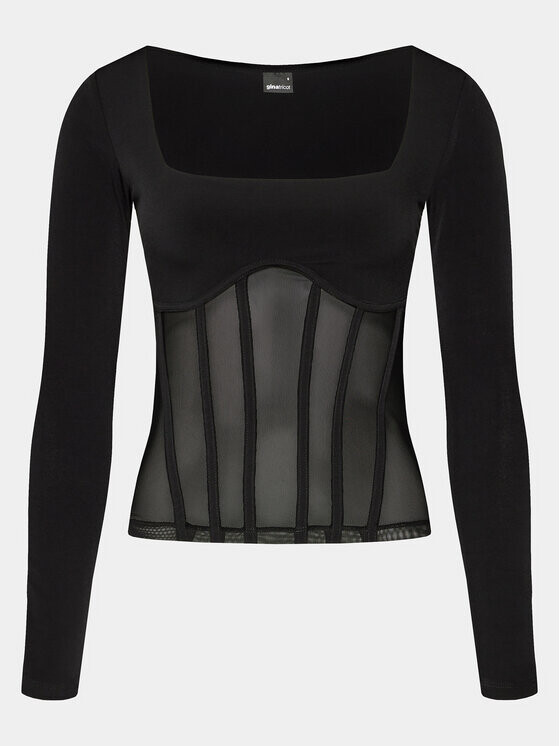

Узкая блузка Gina Tricot, черный