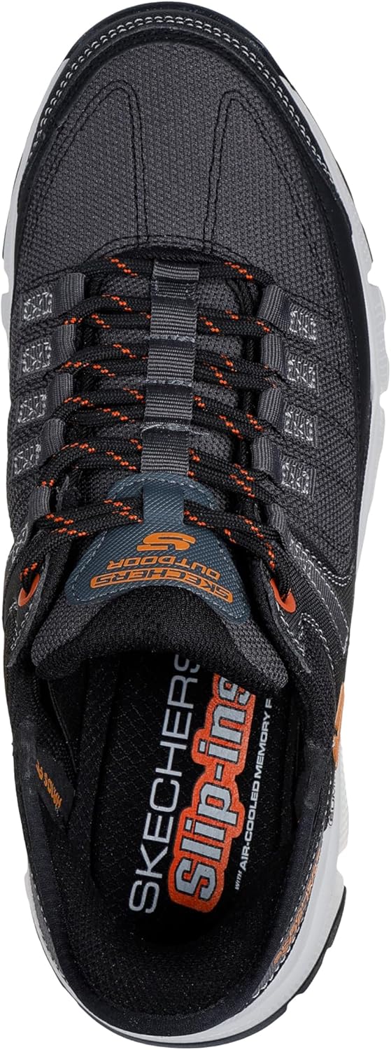 Мужские кроссовки Skechers Summits Hands Free Slip-in, оранжевый/серый — фото 3