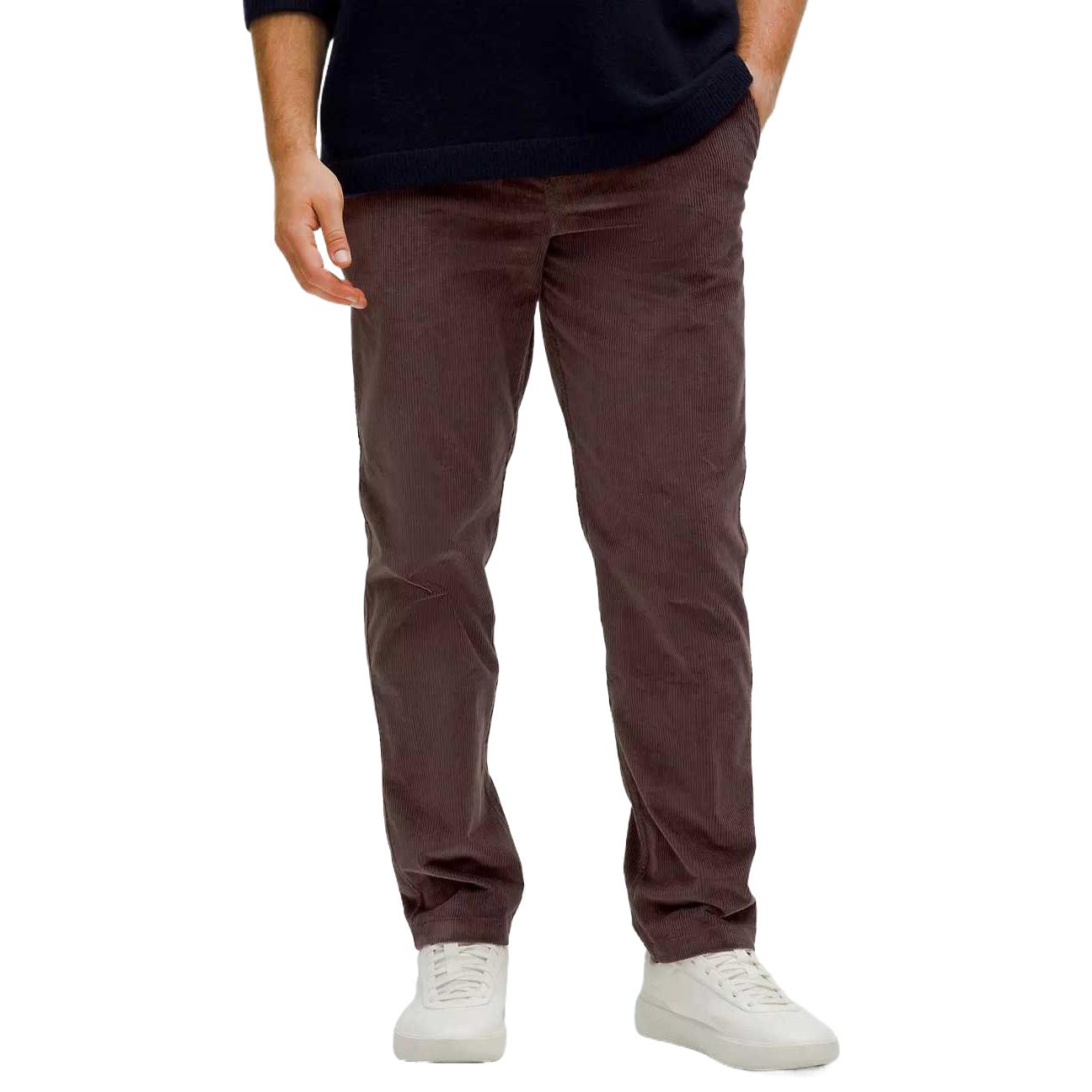 

Хлопковые вельветовые повседневные брюки мужские Lululemon, coffee (espresso)