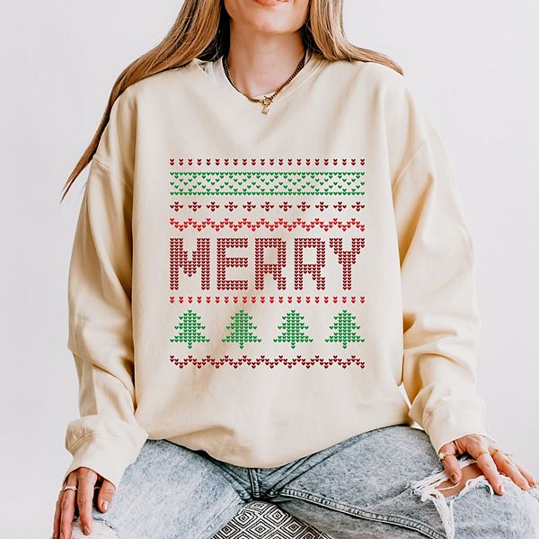 

Свитшот Ugly sweater merry для женщин, легкий, окрашенный в готовом виде Simply Sage Market, Ivory, Зеленый, Свитшот Ugly sweater merry для женщин, легкий, окрашенный в готовом виде Simply Sage Market, Ivory