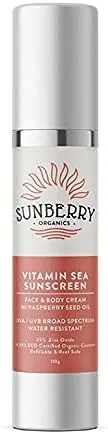 Солнцезащитный крем High-End Natural Sunscreen Vitamin Sea Sunscreen SUNBERRY ORGANICS 110 г