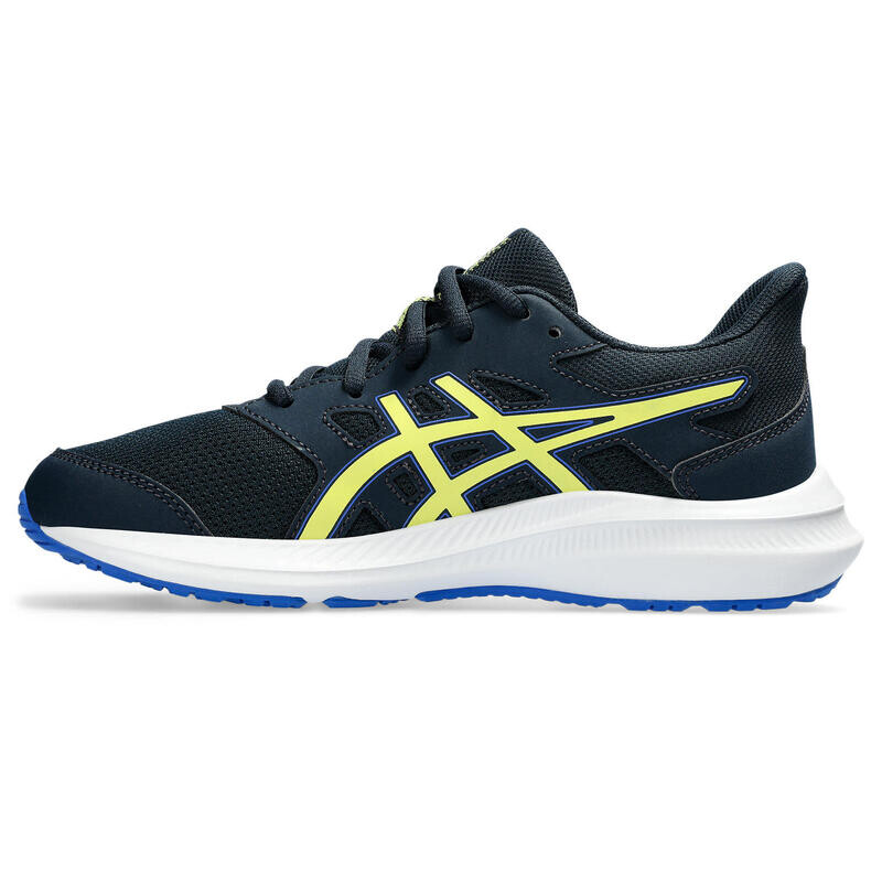 Детские кроссовки — ASICS Jolt 4 GS — FrenchBlue/GlowYellow, цвет azul — фото 3